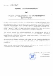 Décision sur recours