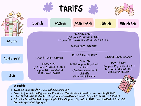 Tarifs